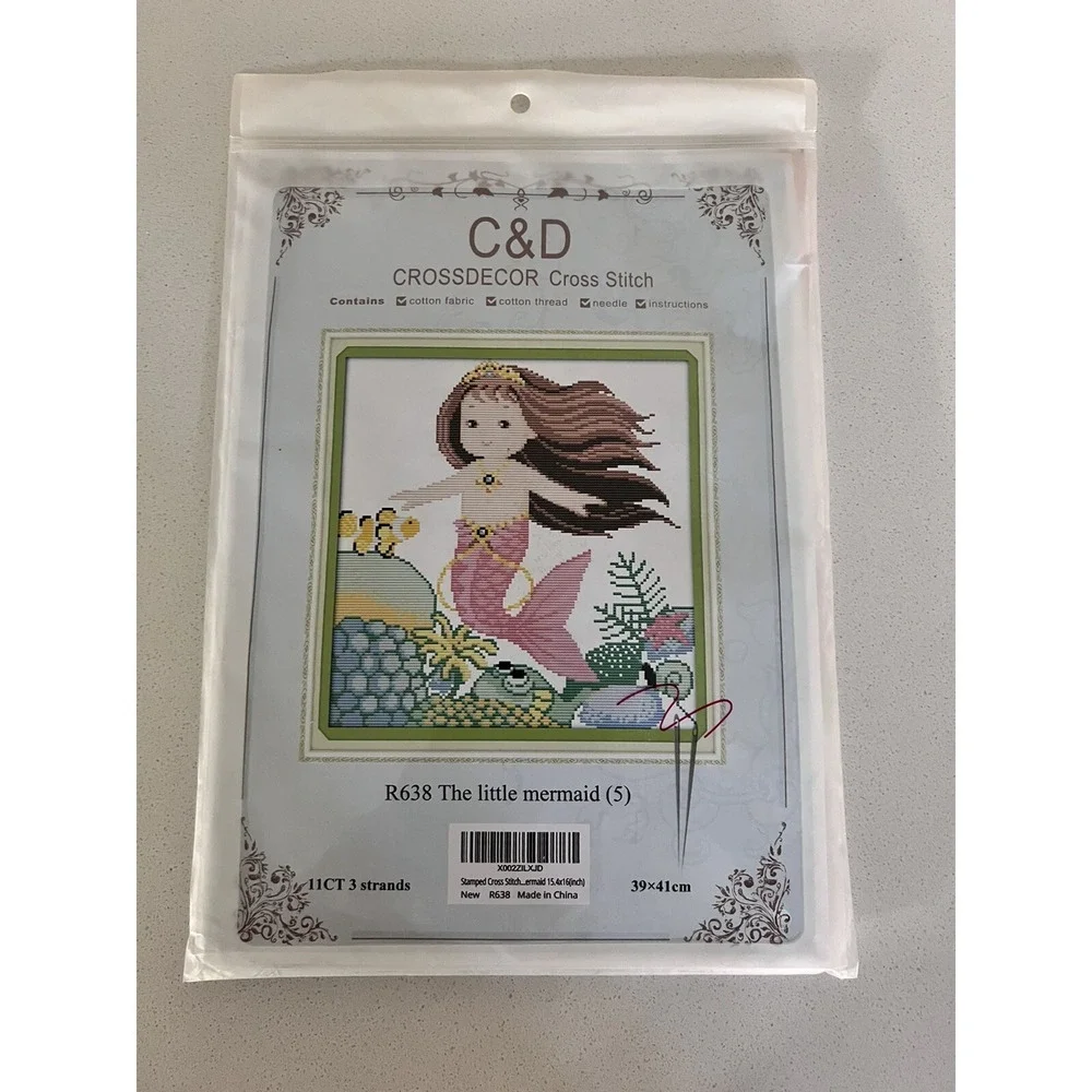 C&D Crossdecor Cross Stitch Kit R638 The Little Mermaid